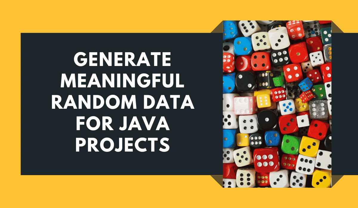 Generate Random in Java Data Faker (former Java